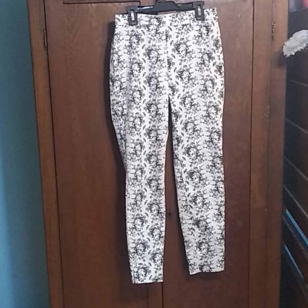 Beige and floral h&m slacks
